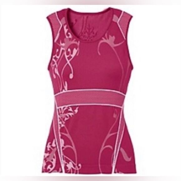 Athleta Tops - Athleta Pink Yoga Floral Twist Tank S